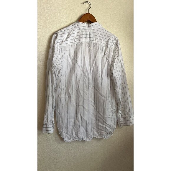 Babaton from Aritiza Women's White, Black Striped Button Up Blouse Size Large - Picture 4 of 4